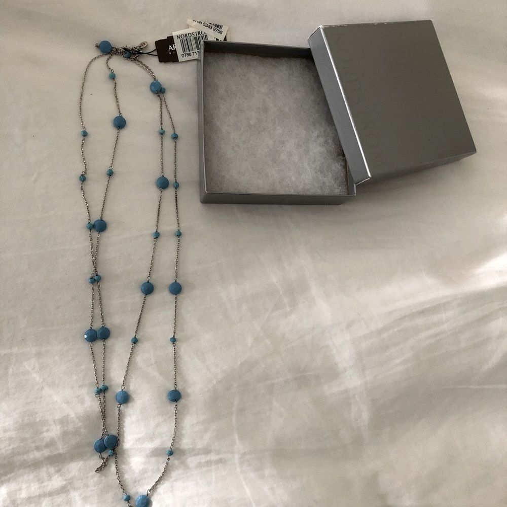 Silver turquoise necklace